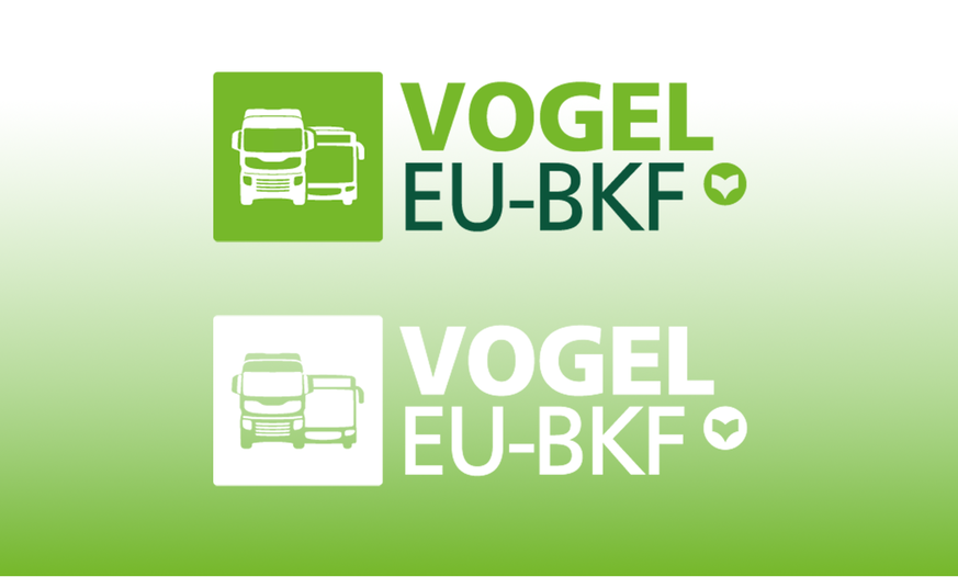 Logos EU-BKF und VogelCheck zum Download grüne Grafik mit VogelCheck und EU-BKF-Logo