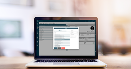 Laptop mit Screen vom Fahrschul Manager mit dem BKF Modul 