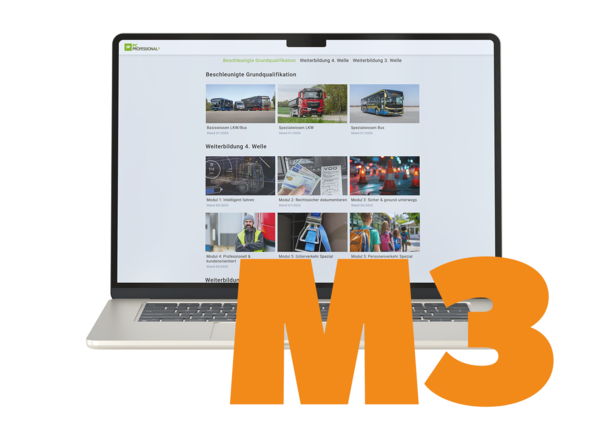 Laptop mit PC Professional M3