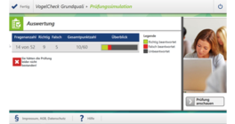 VogelCheck Prüfungssimulation Prüfungssimulation in der Berufskraftfahrer App VogelCheck