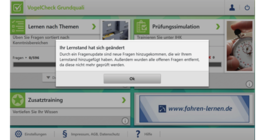 VogelCheck Grundqualifikation Lernstandsänderung Änderung des Lernstands in der Berufskraftfahrer App VogelCheck Grundqualifikation