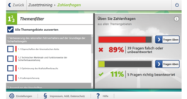 VogelCheck Zusatztraining Zahlenfragen Zahlenfrage im Zusatztraining in der Berufskraftfahrer App VogelCheck