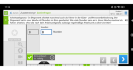 VogelCheck Zusatztraining Zahlenfragen Zahlenfrage im Zusatztraining in der Berufskraftfahrer App VogelCheck