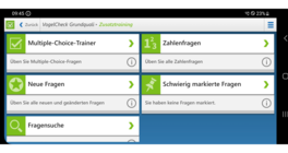 VogelCheck Zusatztraining Zusatztraining in der Berufskraftfahrer App VogelCheck