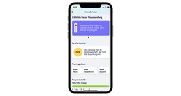 Smartphone vor weißem Hintergrund mit der Ansicht "Erfolge" aus Fahren Lernen 
