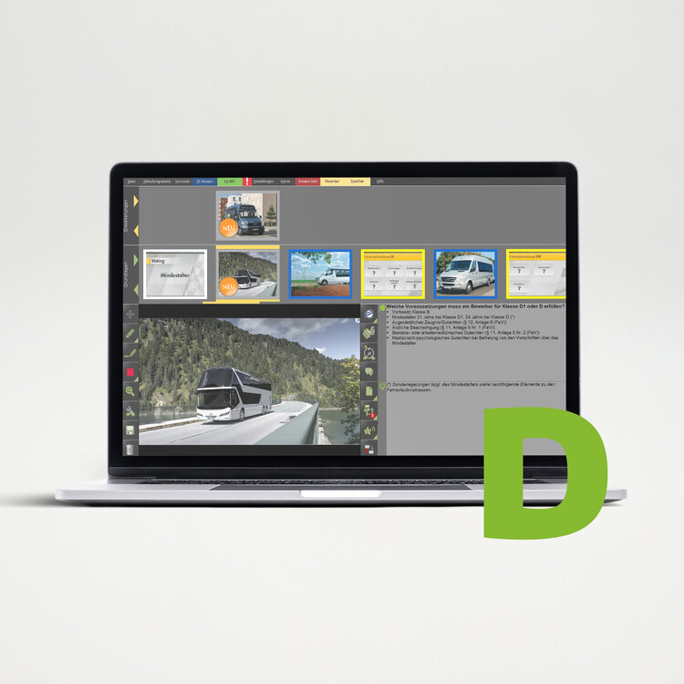 PC Professional Klasse D in Laptop Screen