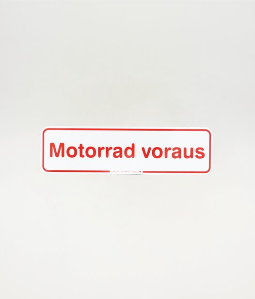 37863_Magnetschild Motorrad voraus