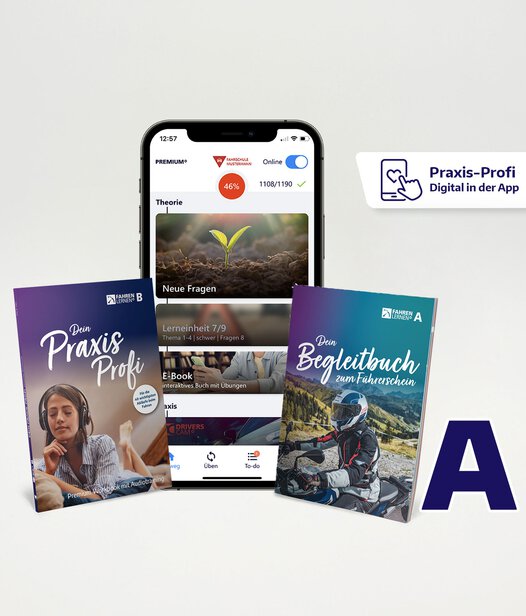 Fahren Lernen Max PREMIUM - Klasse A mit dem Praxis-Profi