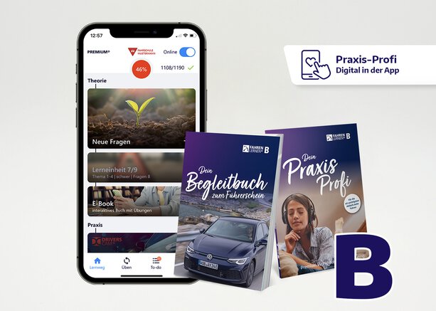Fahren Lernen Max PREMIUM - Klasse B mit dem Praxis-Profi und dem Begleitbuch für Klasse B